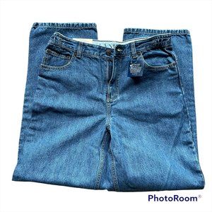 Lands End Boys Jeans Side Elastic Adjustable Waist 16